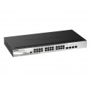 Коммутатор D-Link DGS-1510-28LP/ME 24x1GE с РоЕ 4x1000BaseX SFP L2