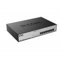 Коммутатор D-Link DGS-1008MP 8port 10/100/1000 BaseT с PoE (802.3at)