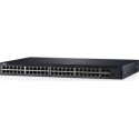 Комутатор 48x 1GbE (24x PoE - up to 12x PoE+) 4x 10GbE SFP+ Dell Networking X1052P PoE