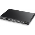 L2 24 порта Gigabit Ethernet +2SFP (170W) (GS1900-48HP)