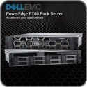 Сервер Dell EMC R740, 8 LFF, noCPU, noRAM, noHDD, 4x1Gb BT, H330, iDRAC9Exp, 750W (1+0), 3Yr PS, Rck